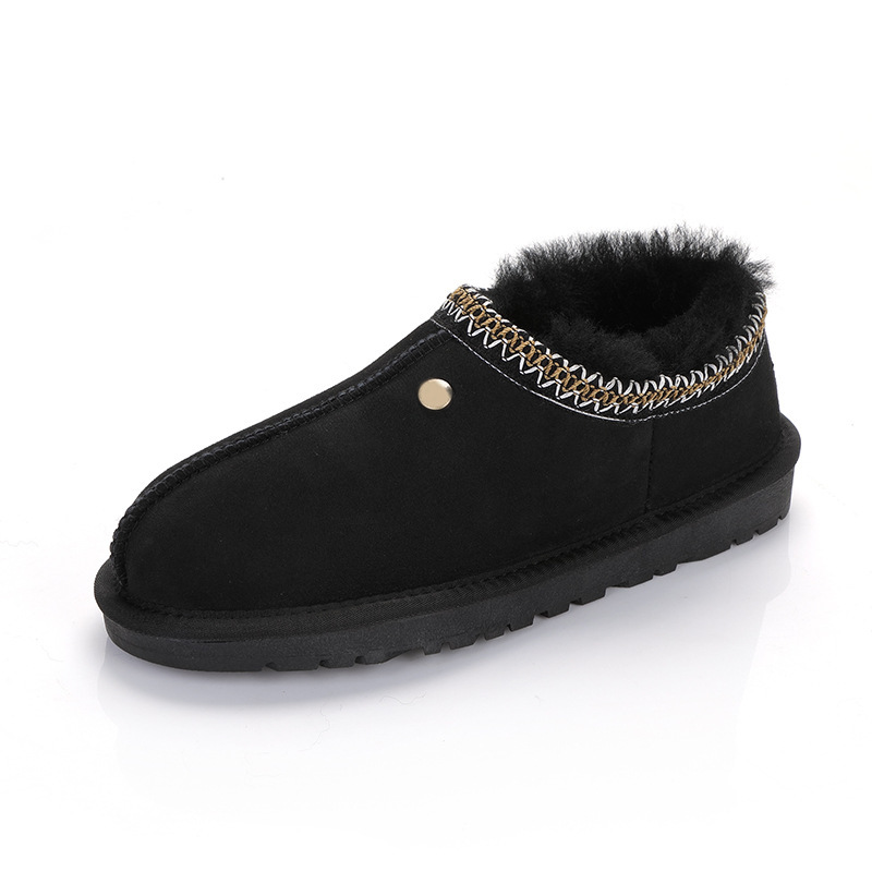 Winter Cotton Scoop Low Top Short Slip-on Shoes - Image 2