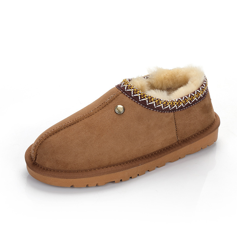 Winter Cotton Scoop Low Top Short Slip-on Shoes - Image 4